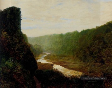 Paysage avec une rivière sinueuse Paysage de la ville John Atkinson Grimshaw Peinture à l'huile